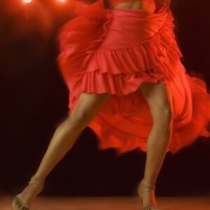 Salsa dancer shine